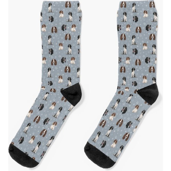 The Springer Spaniel Blue Socks