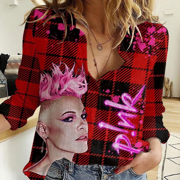Pink Singer Summer Womens Blouses Shirt