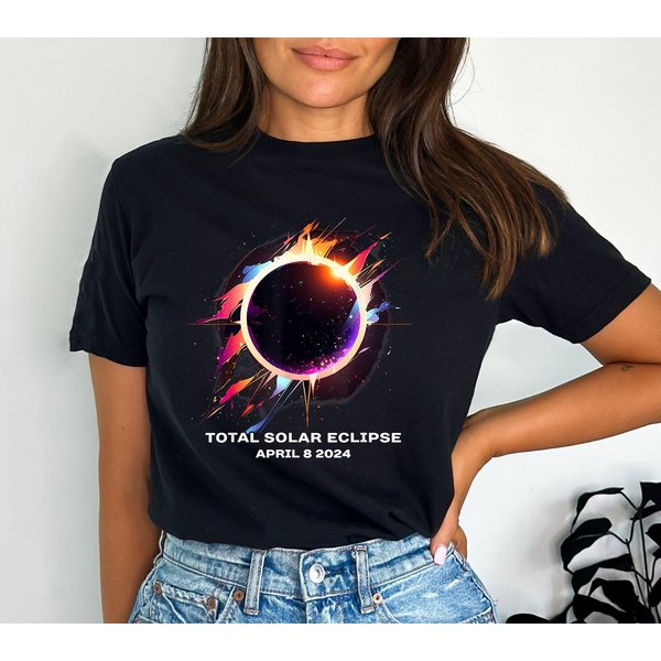 Total Solar Eclipse April 8 2024 Shirt, Spring America Eclipse Souvenir Shirt-image