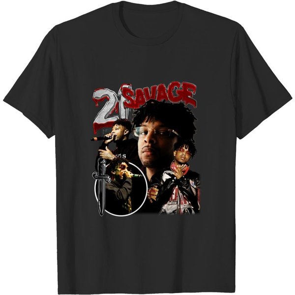 Limited 21 Savage Vintage 90S T-Shirt, Gift For Woman And Man Unisex T-Shirt-image