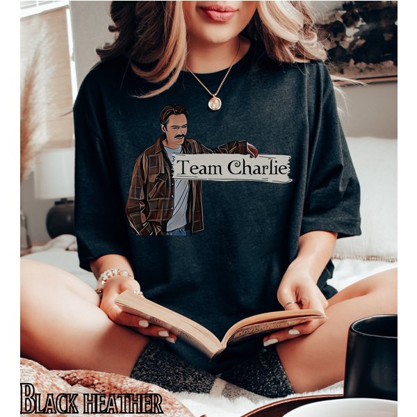 Team Charlie Twilight Shirt, Edward Cullen Bella Swan Jacob Black Tshirt-image