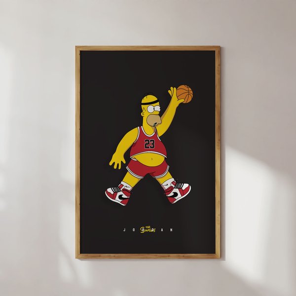 The Simpsons Poster, Minimalist Movie Poster, Wall Art Print-image