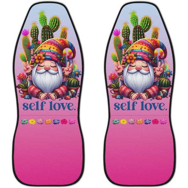 Zen Gnomes Car Seat Covers Featuring Meditating Gnome Design-image