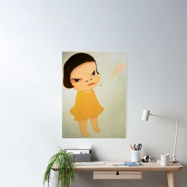 Smok.Ing Girl Yoshimoto Nara Classic Semi-Glossy Paper Poster-image