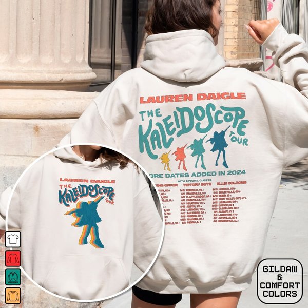 Lauren Daigle Tour 2024 Shirt, Lauren Daigle The Kaleidoscope Tour 2024 Hoodie-image