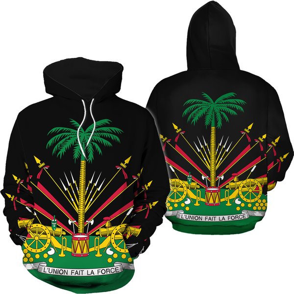 Haitian Flag Hoodie Unisex Long Sleeve Hooded