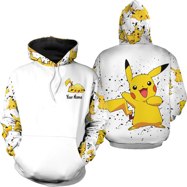Pika Hoodie/Leggings, Pkm Leggings, Customized Hoodie, Anime Leggings-image