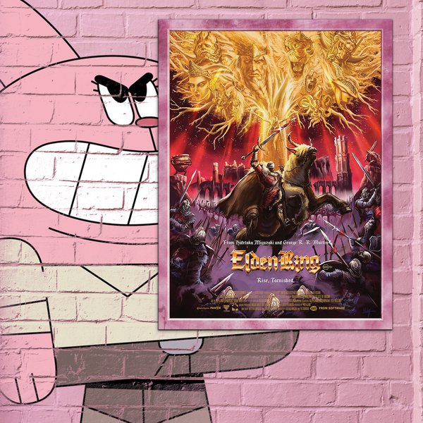 Elden Ring Movie Fun Art Poster Premium Matte Vertical Poster-image