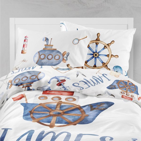 Personalized Sailor Boy Bedding Sets-image