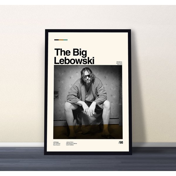The Big Lebowski Movie Poster, Coen Brothers, Minimalist Art-image