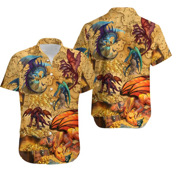 Dnd Dragon Hawaiian Shirt-image
