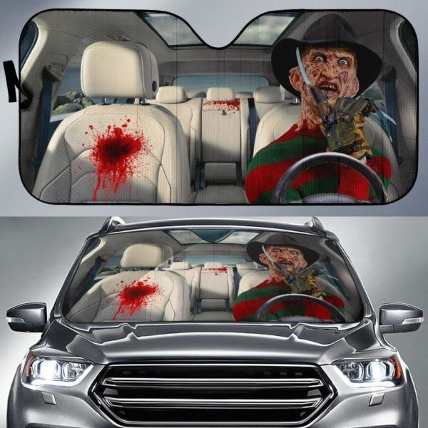 Halloween Freddy Krueger Nightmare On Elm Street Car Sun Shade-image