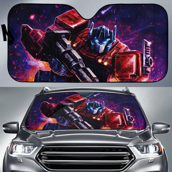 Optimus Prime Transformers Car Sun Shade-image