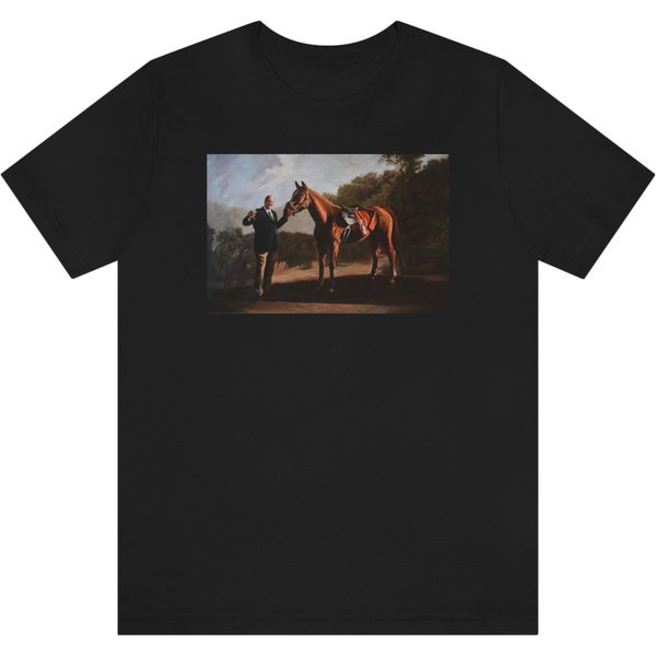 Tony Soprano Horse Painting T-Shirt, Pie Oh My And Tony Soprano Shirt-image