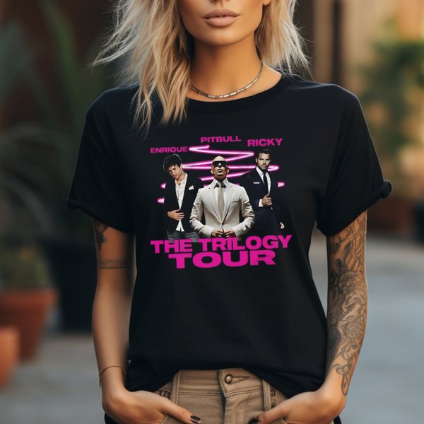 The Trilogy Tour 2023 2024 Enrique Iglesias X Pitbull Ricky Martin T-Shirt-image