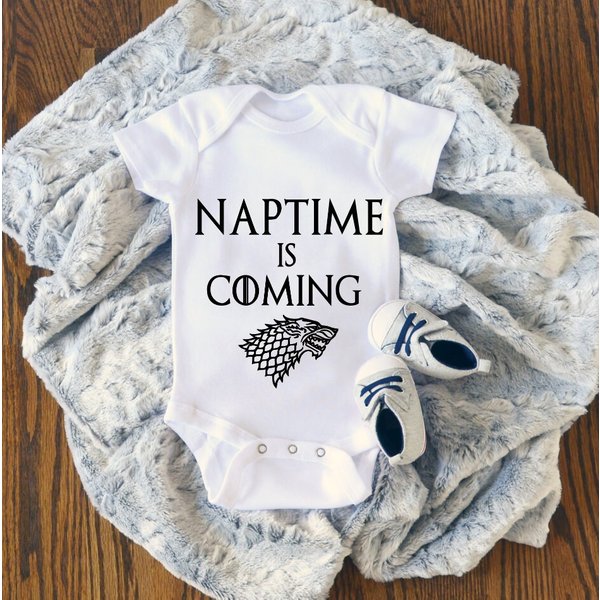 Game Of Thrones Baby Onesie - Natime Is Coming Game Of Thrones Onesie-image
