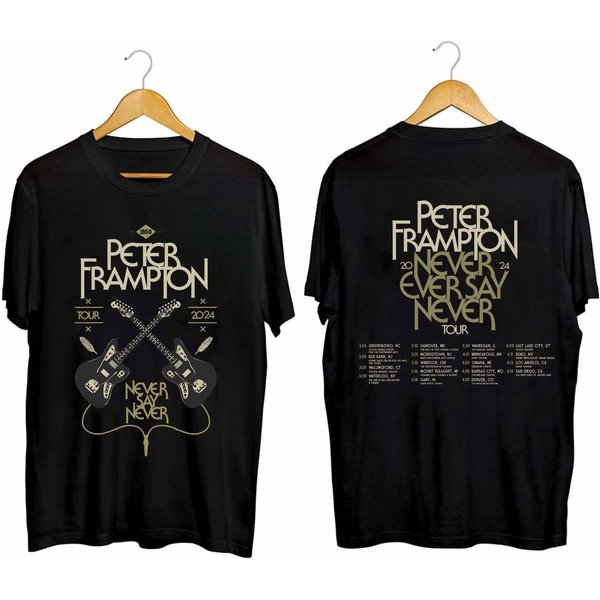 Peter Frampton 2024 Tour Never Say Never Tour Shirt-image