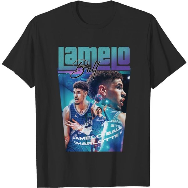 Lamelo Ball Vintage Shirt V1, Lamelo Ball Tee, Vintage V4 Graphic Tee Basketball Unisex Gift T-Shirt-image