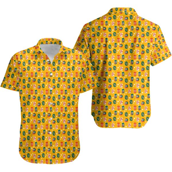 Lucha Libre Luchador Pattern Hawaiian Shirt-image