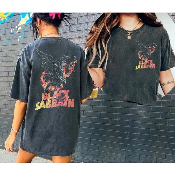 Black Sabbath Band T-Shirt, Ozzy Osbourne, Black Sabbath Heavy Metal Shirt-image