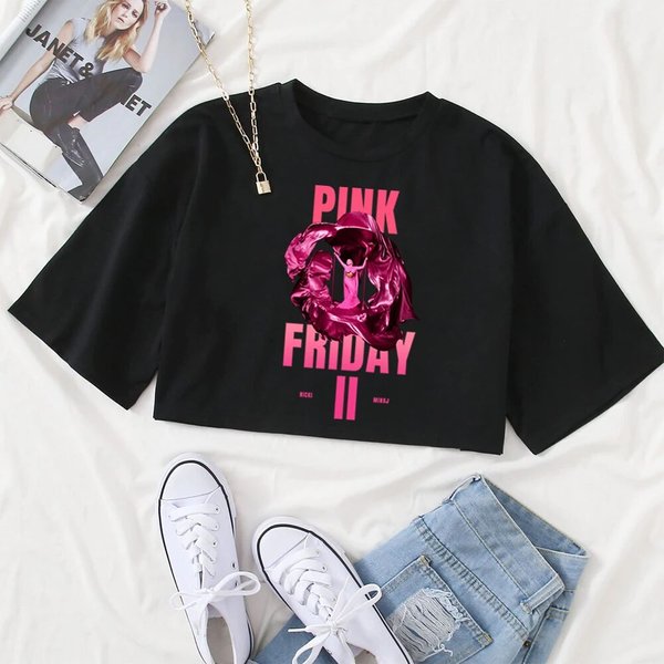 2024 Hot Nicki Minaj Pink Friday 2 Album Gag City Crop T-Shirt-image