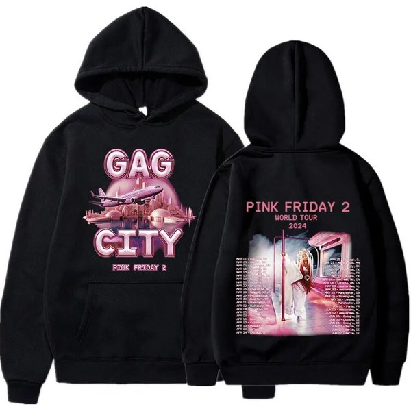 Nicki Minaj Hoodie Gag City Pink Friday 2 World Tour 2024 Hoodies-image