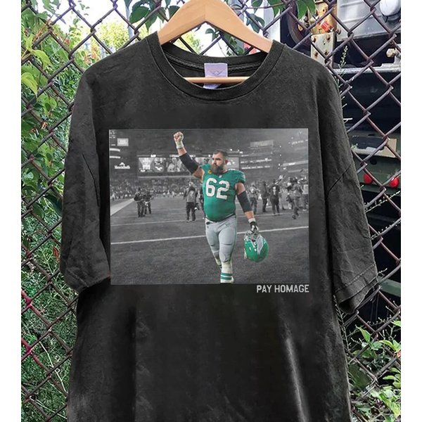 Vintage Jason Kelce Pay Homage Shirt,Jason Kelce Retirement T Shirt-image