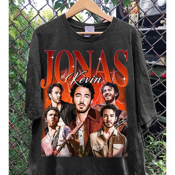 Vintage Kevin Jonas Shirt,Vintage 90S Graphic Style Jonas Brothers T Shirt-image