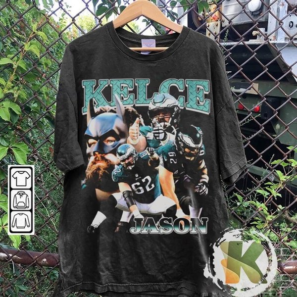 Vintage 90S Graphic Style Jason Kelce T-Shirt, Jason Kelce Shirt-image