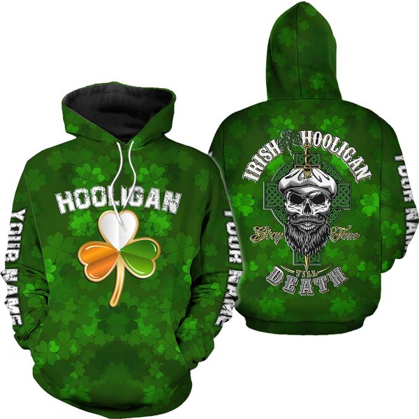 Custom Name 3D All Over Printed Irish St Patrick Day Hoodie-image
