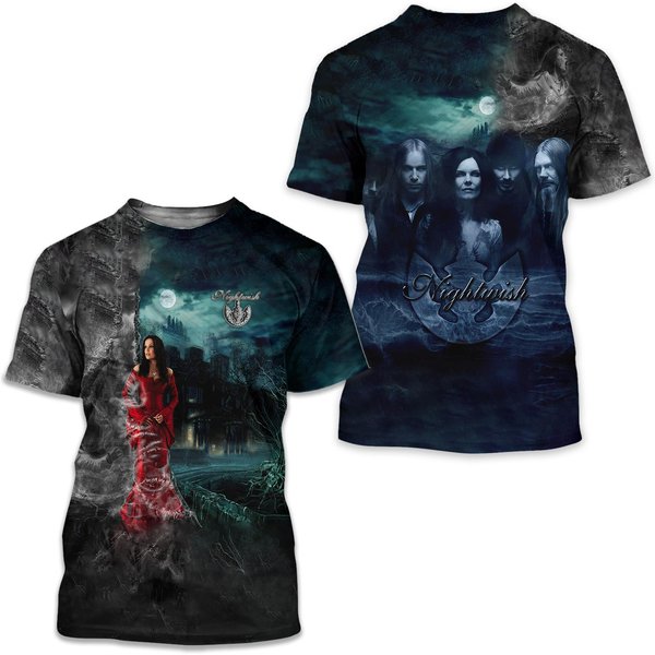Nightwish Fens Rock Band Metal Band 3D Tshirt-image