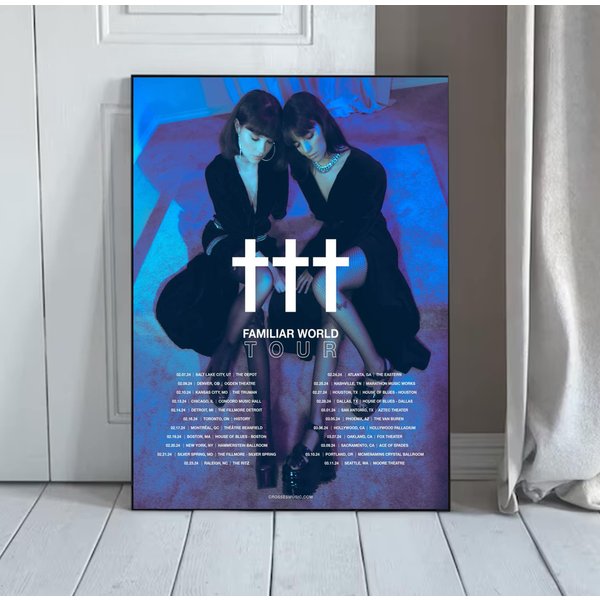 Crosses - Tour 2024 Poster, Familiar World' Tour Poster-image