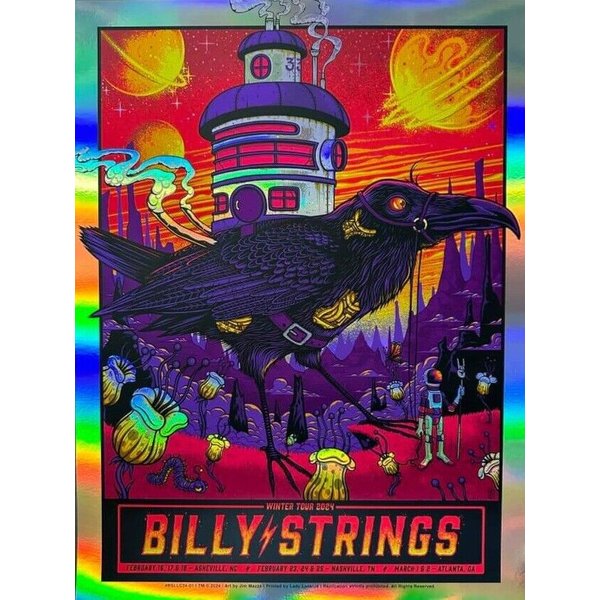 Billy Strings Winter Tour Foil 2024 Poster-image