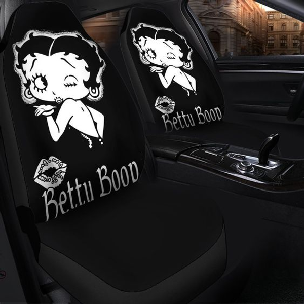 Betty Boop Black Style Car Seat Covers-image
