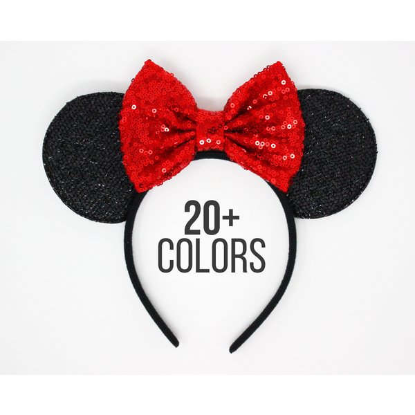 Mouse Ears Headband Red Mouse Ears Headband-image