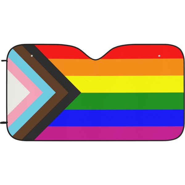 Lgbtq Pride Flag Car Sun Shade