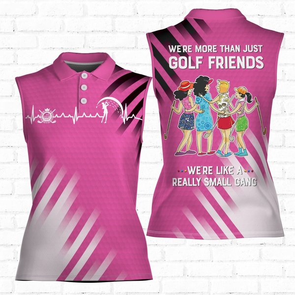 Golf Friends Nice 3d Women Sleeveless Polo