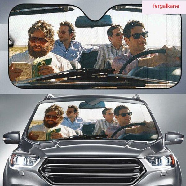The Hangover Comedy Driving Funny Together Car Sun Shade-image