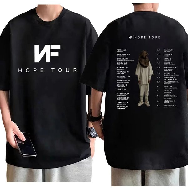Rapper Nf Hope Tour 2024 Graphic T Shirts-image