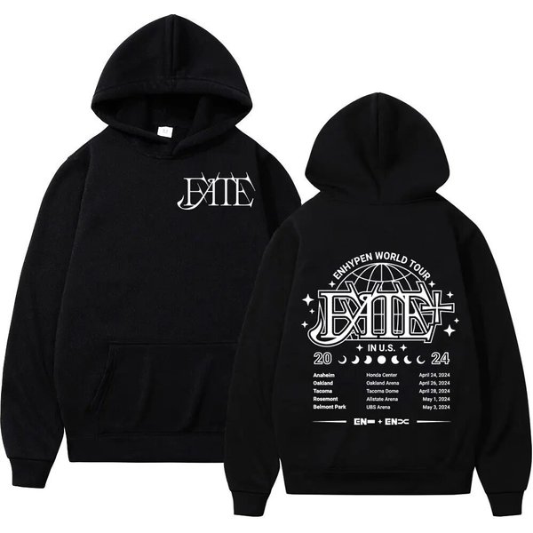 Enhypen World Tour 2024 Double Sided Print Hoodie-image