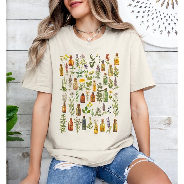 Medicinal Plants Shirt, Herbology Shirt Plant Lover Gift-image