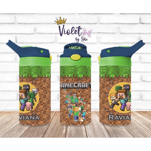 Custom Kids Bottle For Girls And Boys 12Oz 20Oz Birthday Gift With Name Personalized-image