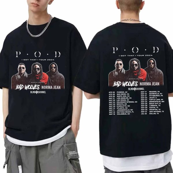 P.O.D. - I Got That Tour 2024 Shirt, P.O.D. Band Fan Shirt-image