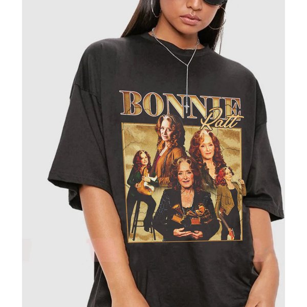 Vintage Bonnie Raitt 90S Shirt, Bonnie Raitt Bootleg Shirt-image