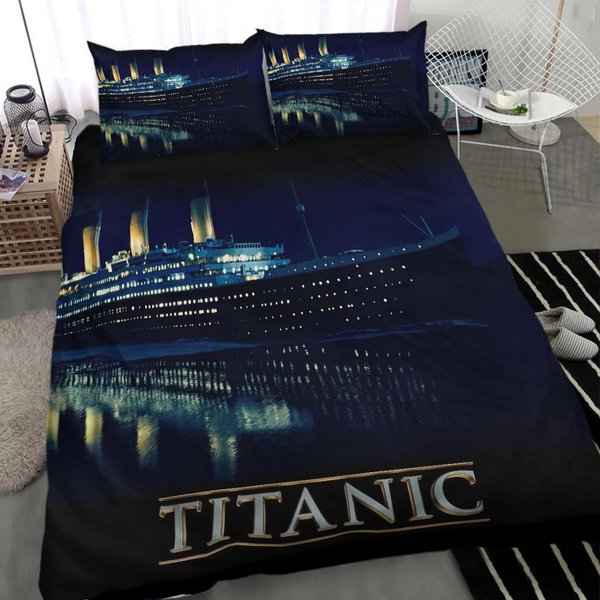 3d Titanic Bedding Set Bedroom Duvet Cover Quilt Cover Pillowcase Single Double