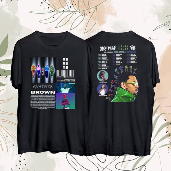 Chris Brown 11:11 Tour 2024 Shirt - Perfect For Concert Attendees-image