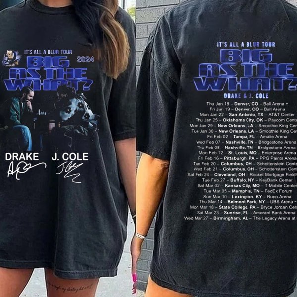 2024 Tour Shirt - Drake J Cole-image