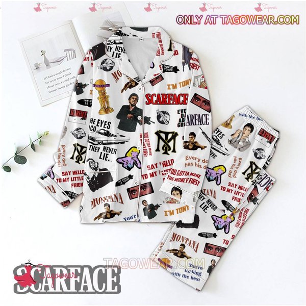 Scarface Movie Pattern Men Women’s Pajamas Set