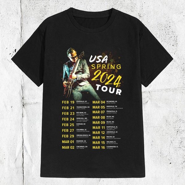Joe Bonamassa Usa Spring Tour 2024 T-Shirt, Joe Bonamassa 2024 Shirt-image