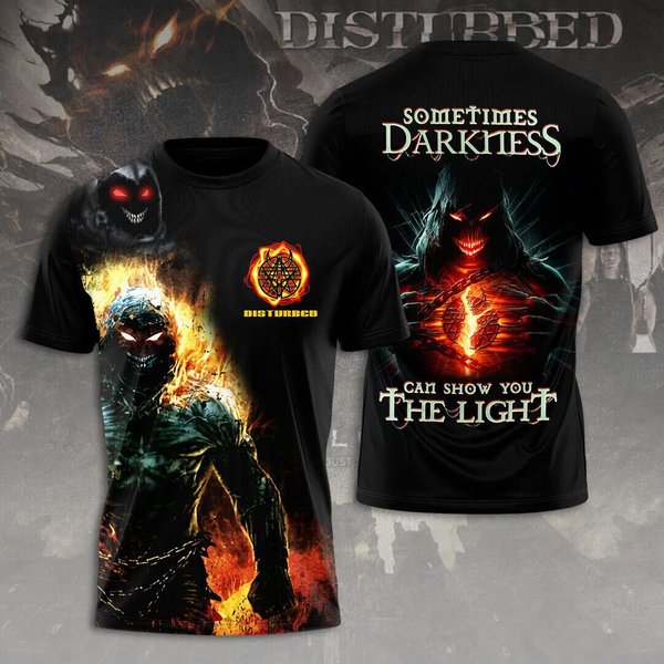 Disturbed Music Band 3D T-Shirt, Disturbed Band Fan Gift-image